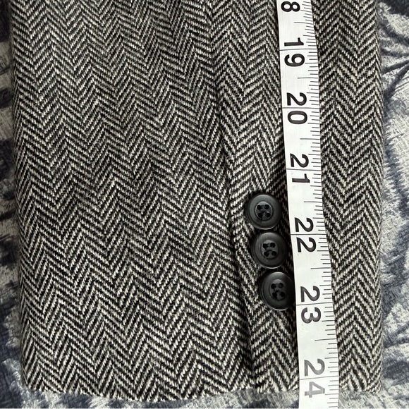 Vintage Haggar Imperial Black & White Herringbone Blazer | Made in USA | 44R - Picture 14 of 14